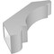 Ekena Millwork 6-in. W x 28-in. D x 34-in. H Olympic Architectural Grade PVC Knee Brace BRCP06X28X34OLY - alternate 2
